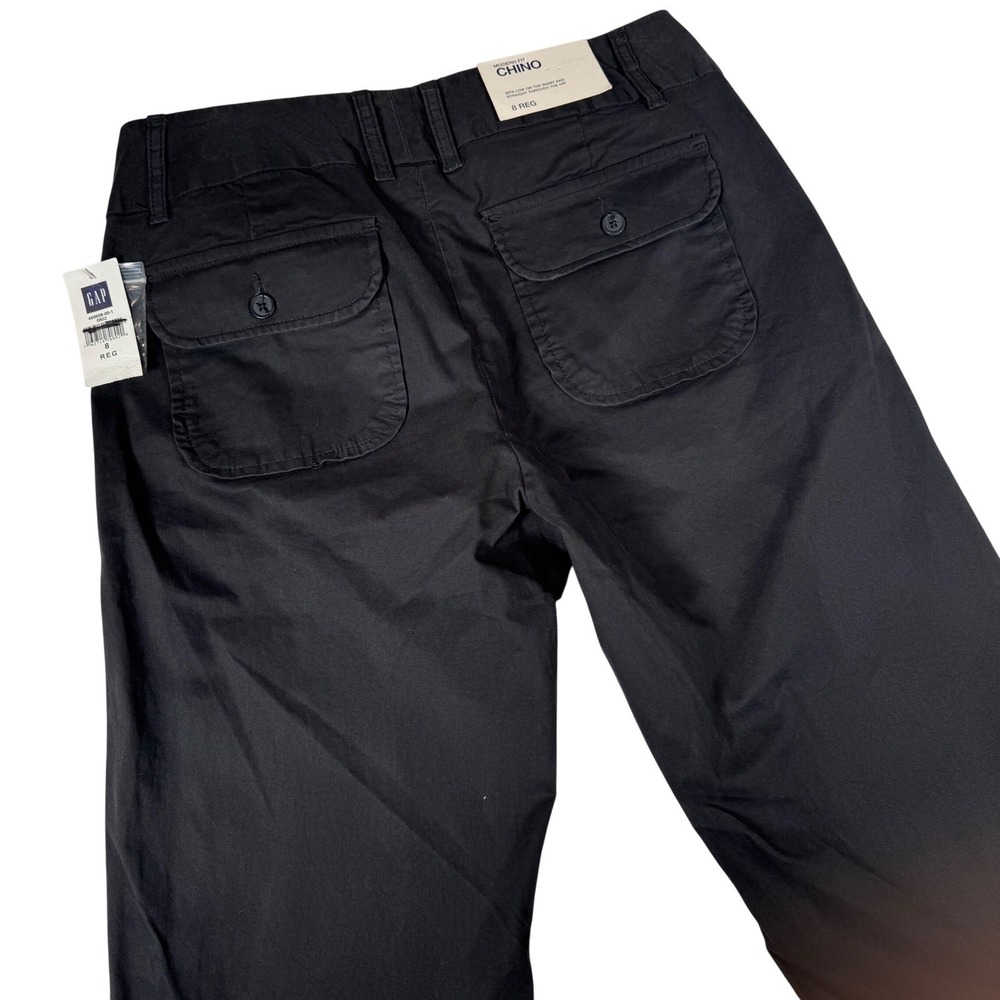 GAP‎ Brown Modern Fit Chino Wide Leg Pants Size 8 Regular NWT 2007 Deadstock